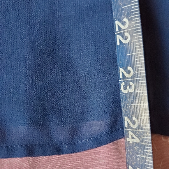 Twine & String Blue Cap Sleeve Business Casual Top Juniors Women's X-Large - Picture 8 of 8